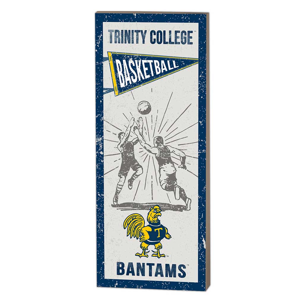 7x18 Vintage Player Trinity College Bantams Basketball
