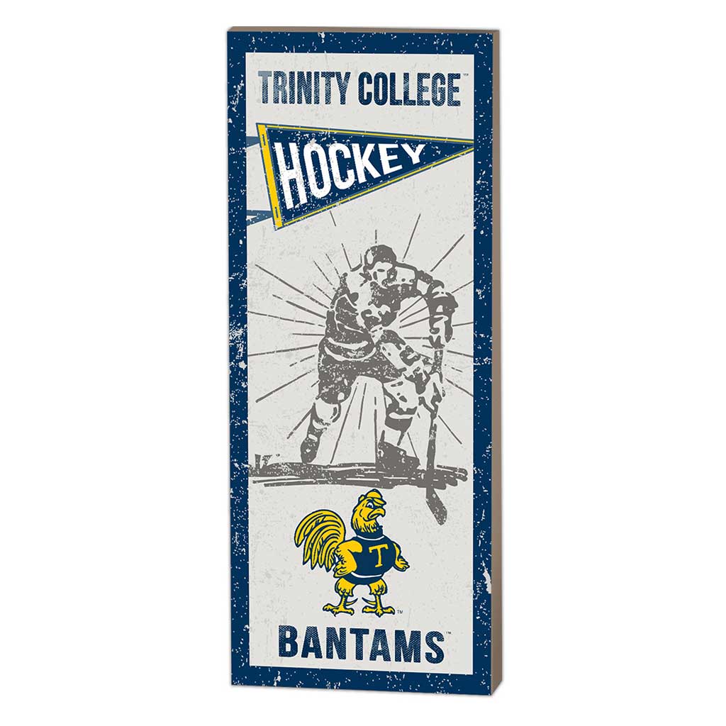 7x18 Vintage Player Trinity College Bantams Hockey
