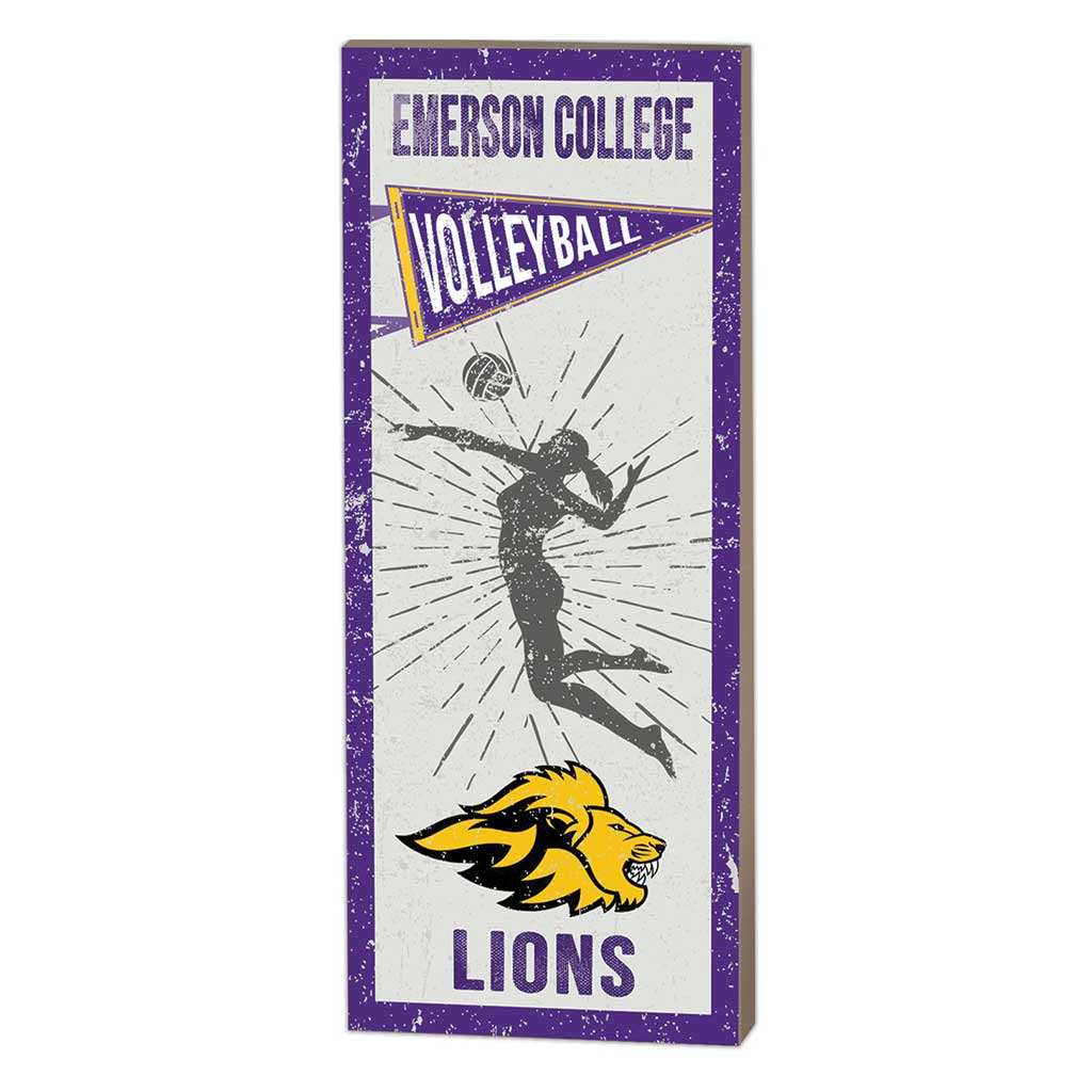 7x18 Vintage Player Emerson College Lions - Girl's Volleyball
