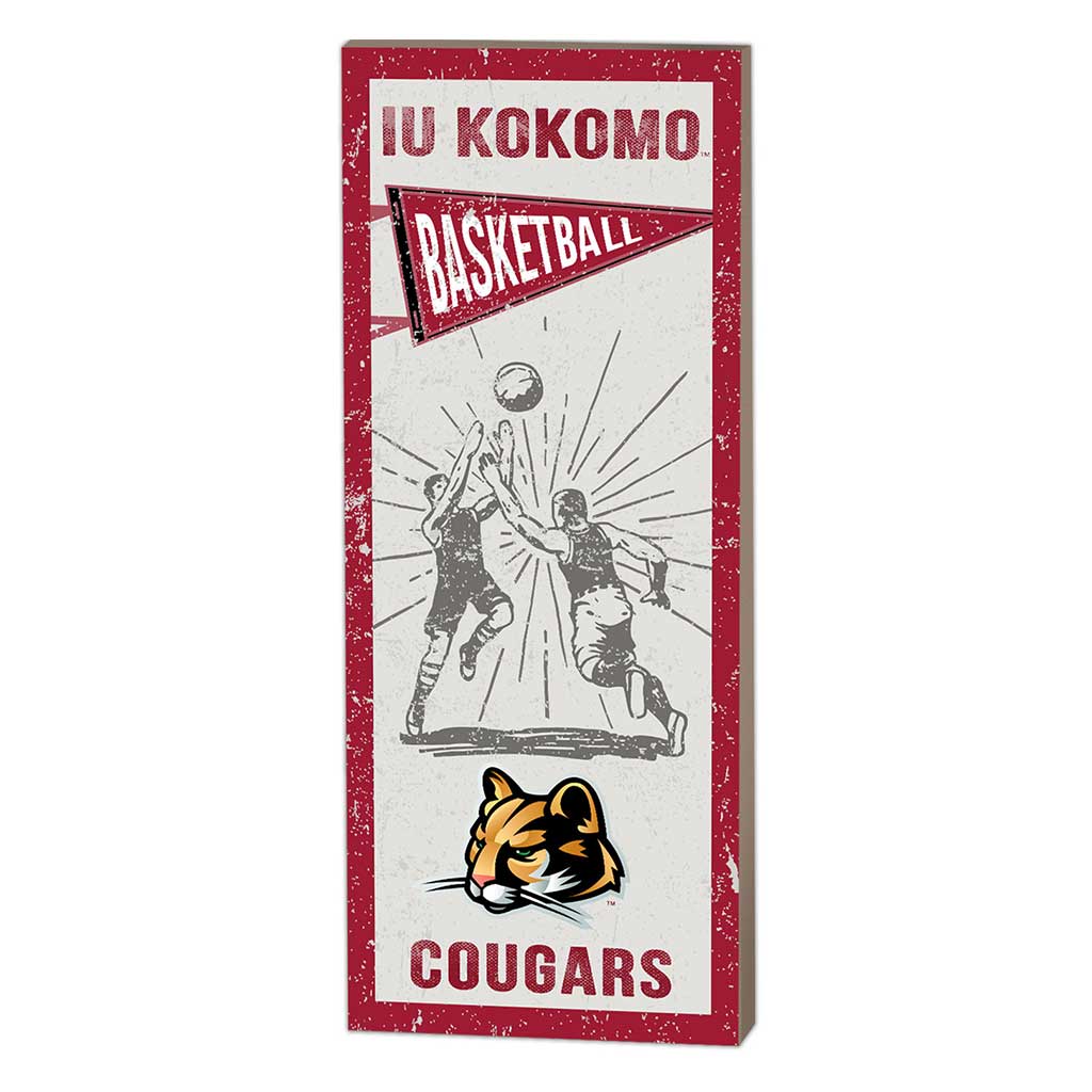 7x18 Vintage Player Indiana University Kokomo Cougars Basketball