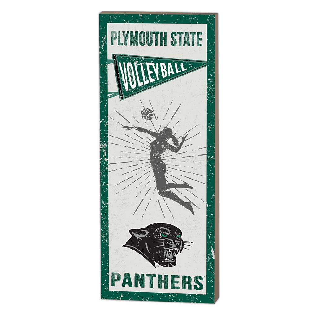 7x18 Vintage Player Plymouth State University Panthers Girl's Volleyball