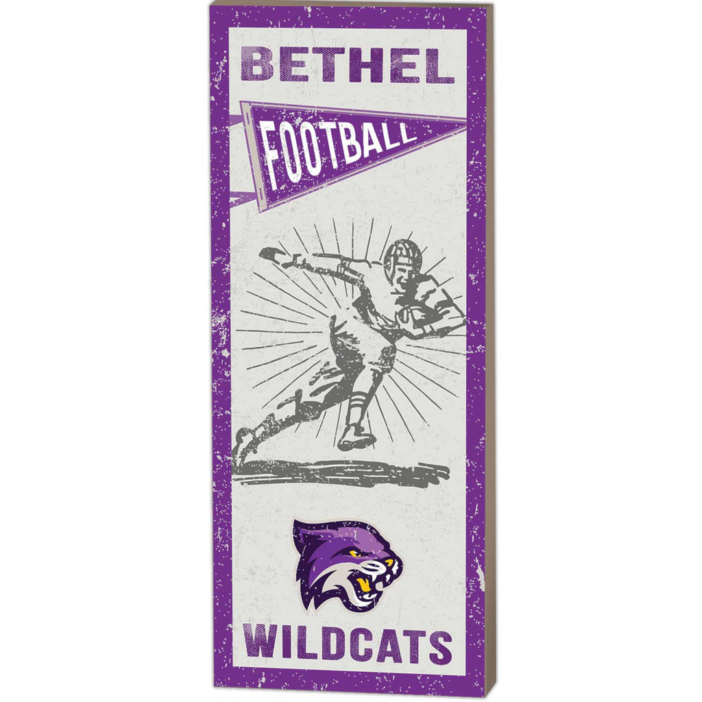 7x18 Vintage Player Bethel University Wildcats