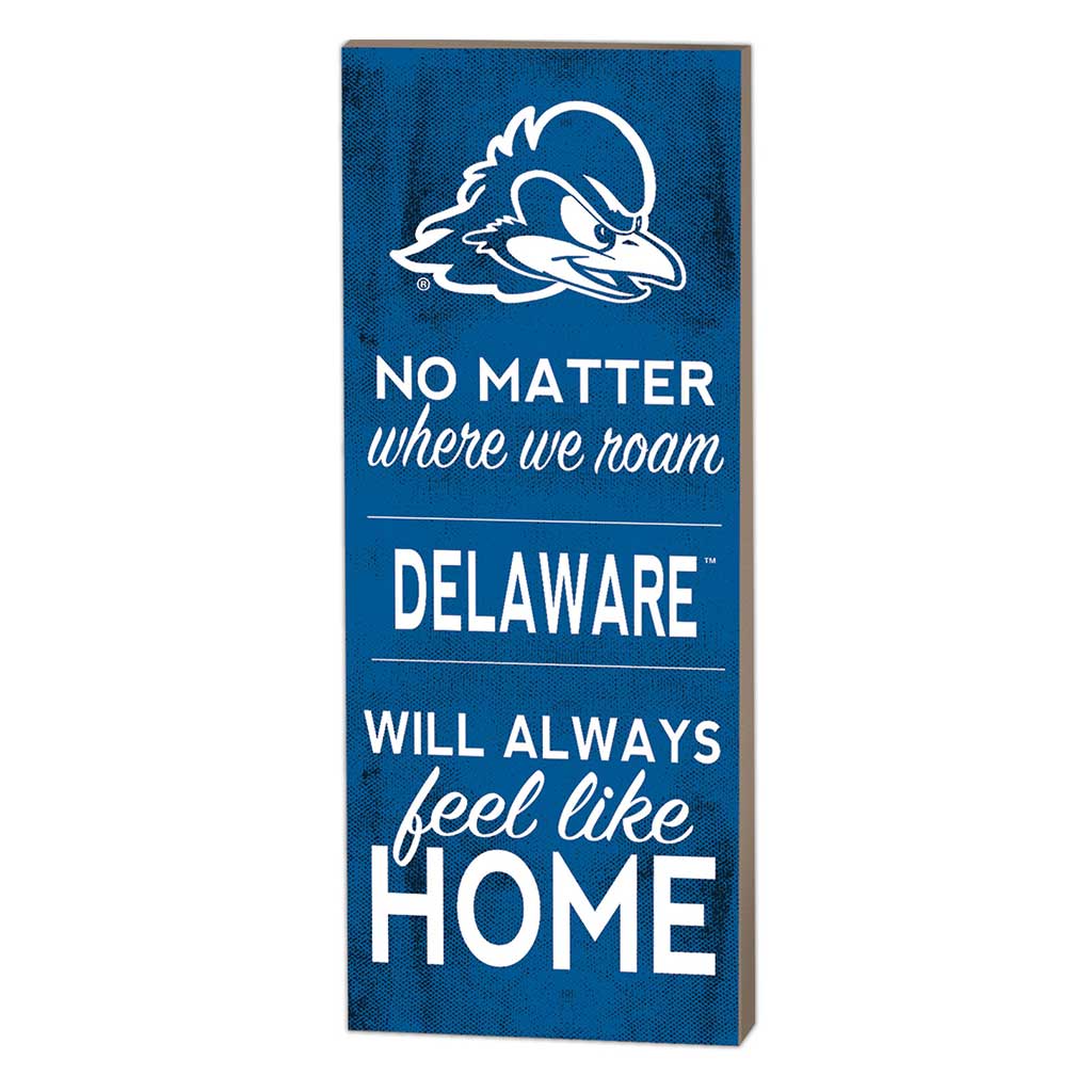 7x18 No Matter Where Delaware Fightin Blue Hens
