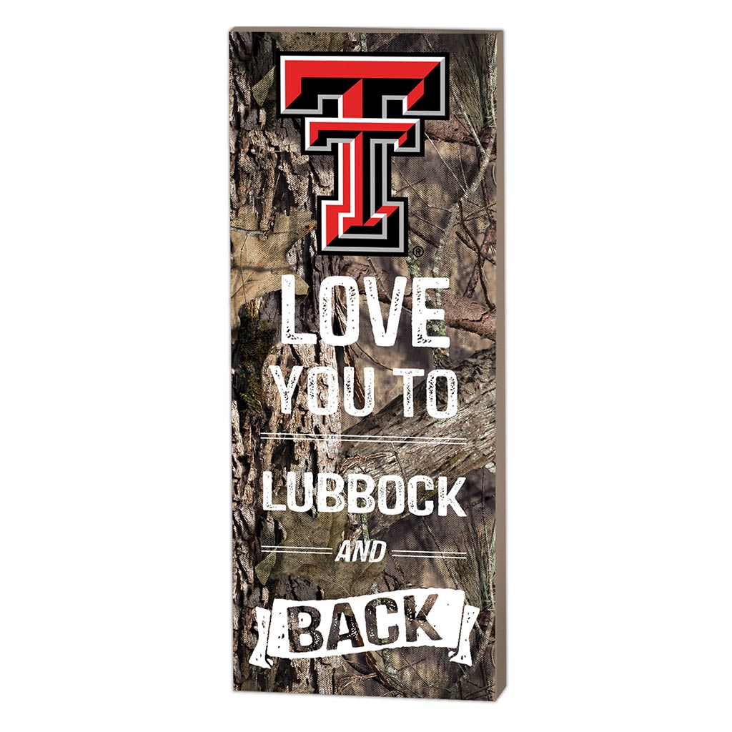 7x18 I Love You Mossy Oak Texas Tech Red Raiders