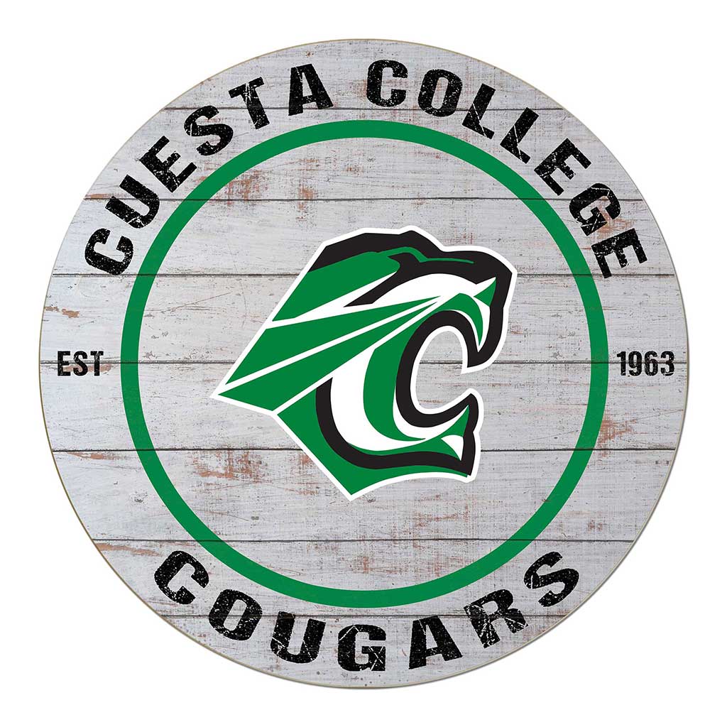 20x20 Weathered Circle Cuesta College Cougars