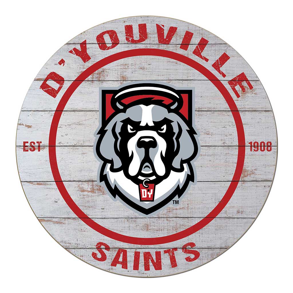 20x20 Weathered Circle D'Youville College Spartans