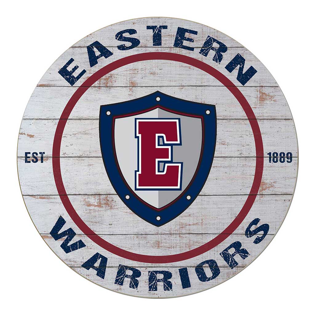 20x20 Weathered Circle Eastern Connecticut State University Warriors