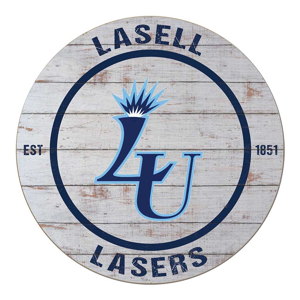 20x20 Weathered Circle Lasell College Lasers