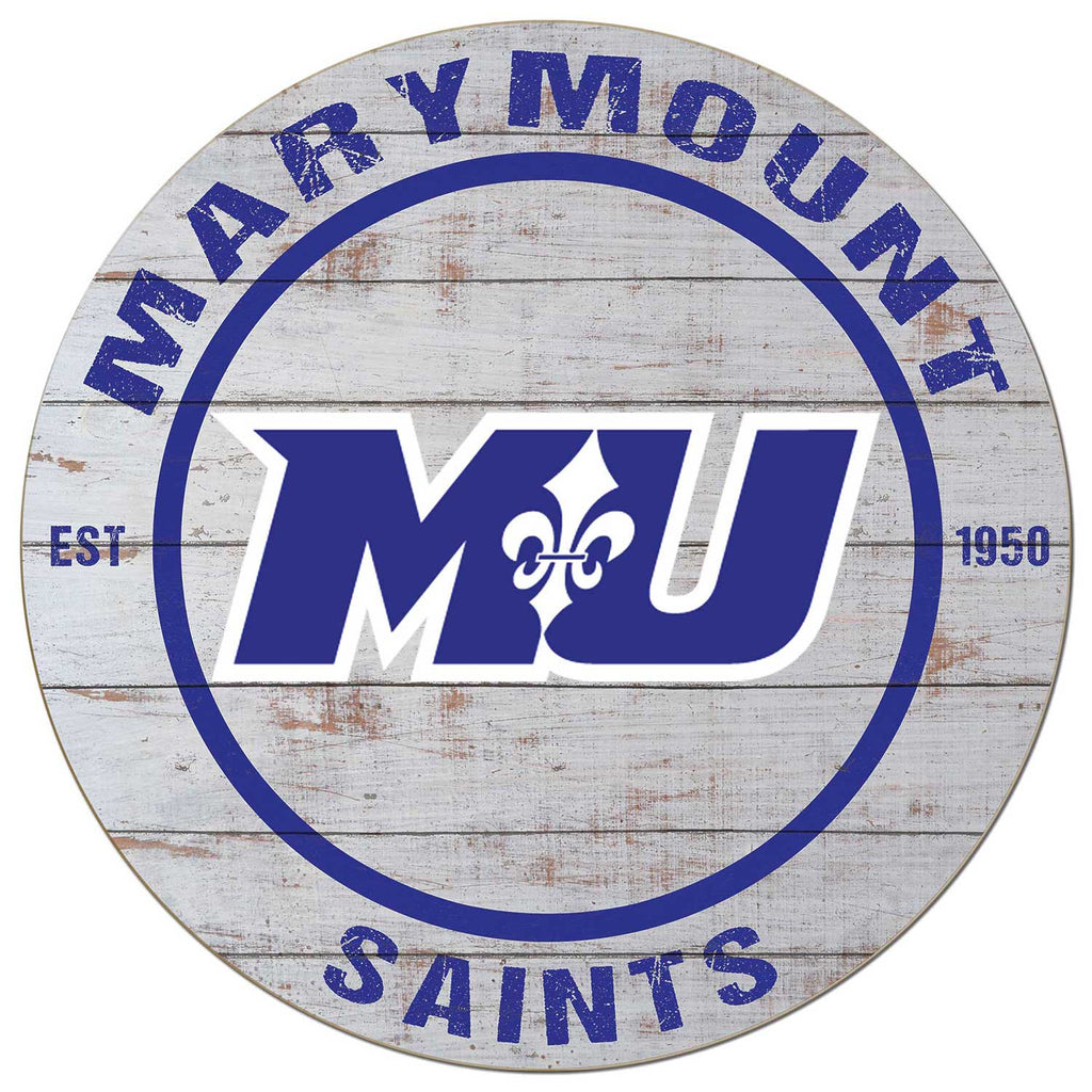 20x20 Weathered Circle Marymount University Saints