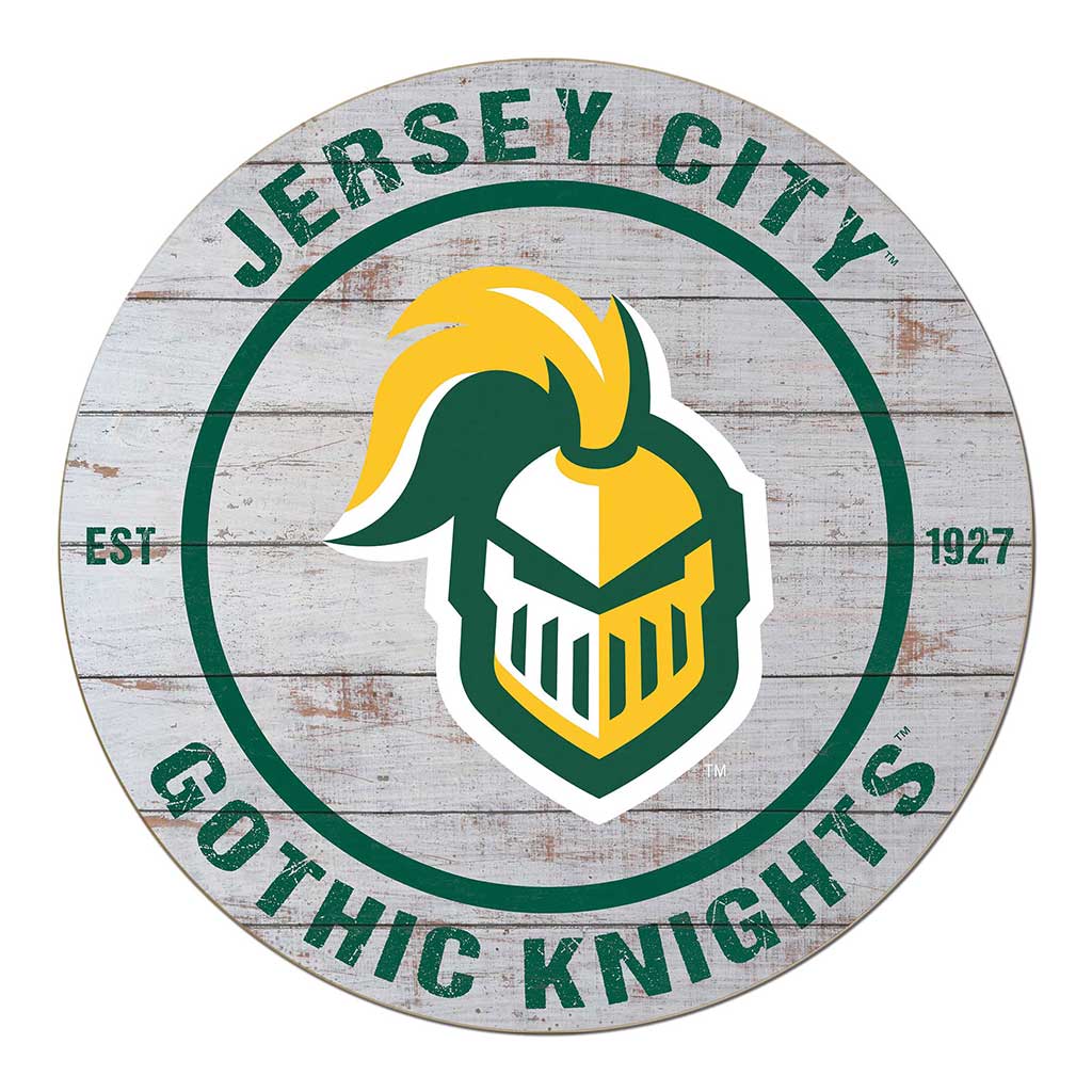 20x20 Weathered Circle New Jersey City University Gothic Knights