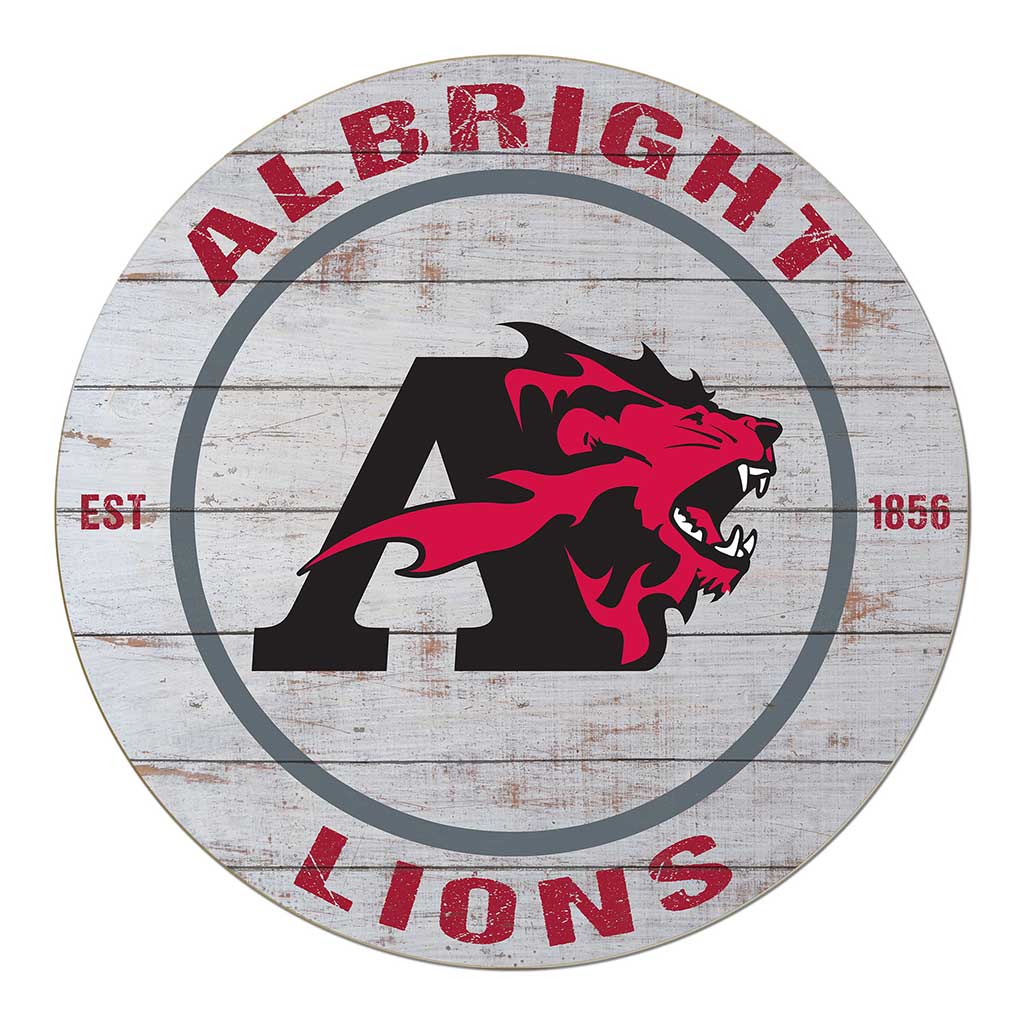 20x20 Weathered Circle Albright College Lions