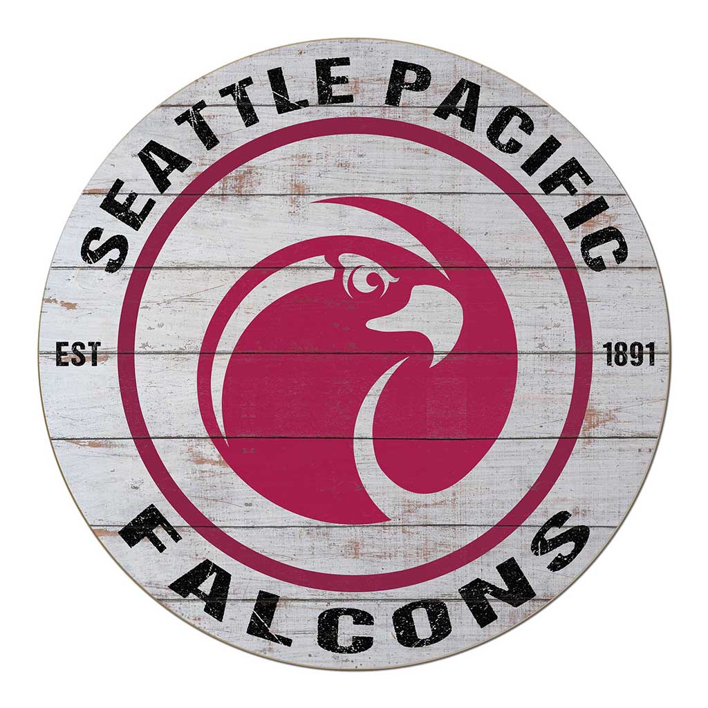 20x20 Weathered Circle Seattle Pacific University Falcons