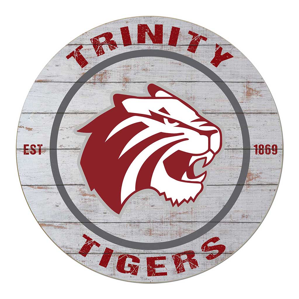 20x20 Weathered Circle Trinity University Tigers