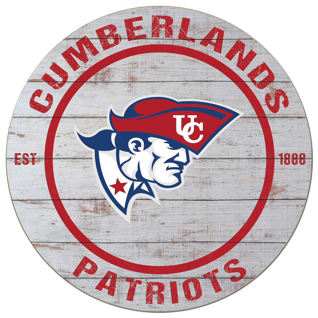 20x20 Weathered Circle University of the Cumberlands Patriots