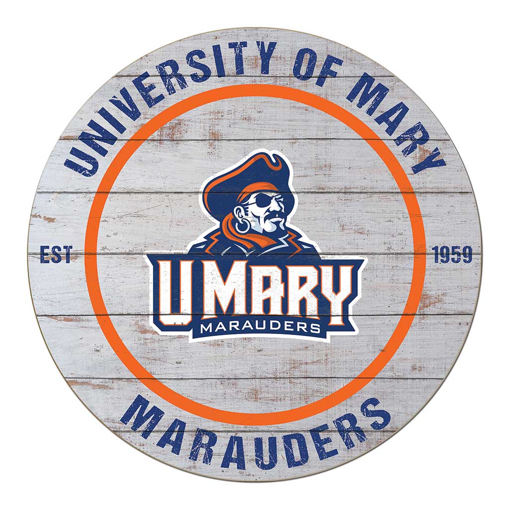 20x20 Weathered Circle University of Mary Marauders