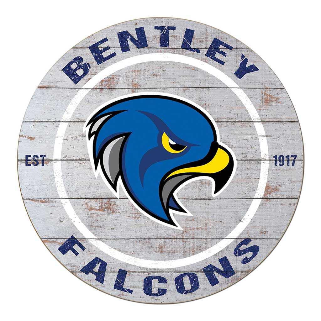 20x20 Weathered Circle Bentley College Falcons