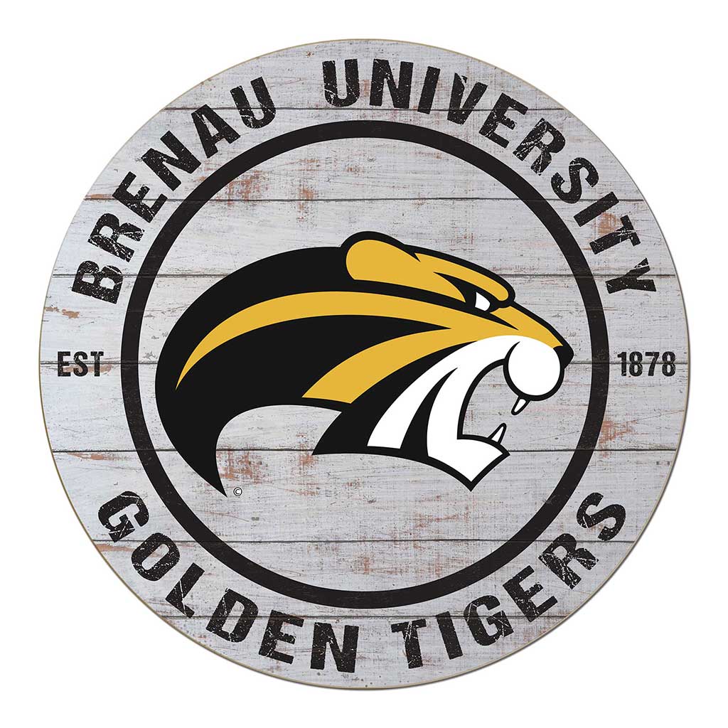 20x20 Weathered Circle Brenau University Golden Tigers