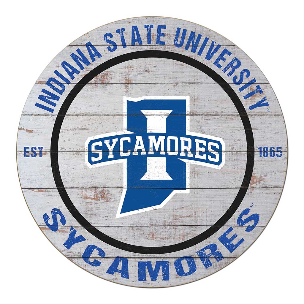 20x20 Weathered Circle Indiana State Sycamores