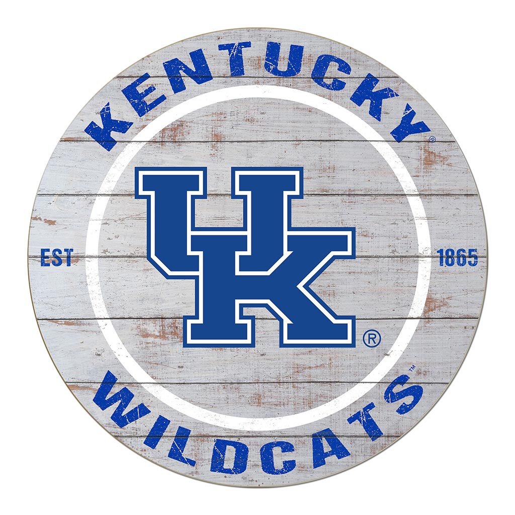 20x20 Weathered Circle Kentucky Wildcats