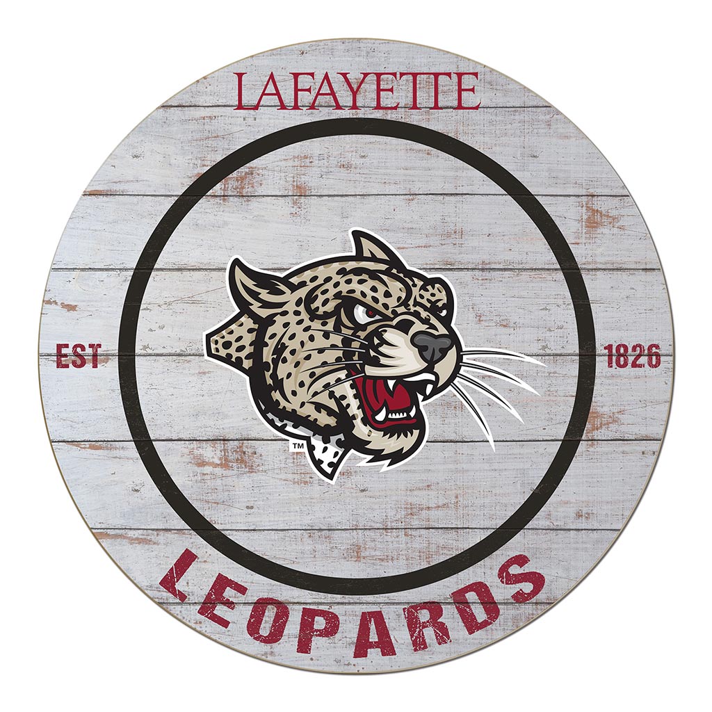 20x20 Weathered Circle Lafayette College Leopards