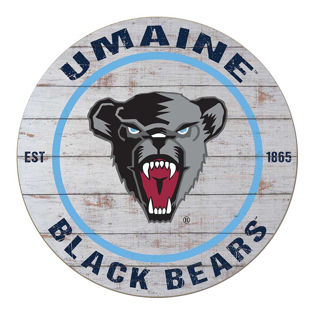 20x20 Weathered Circle Maine (Orono) Black Bears