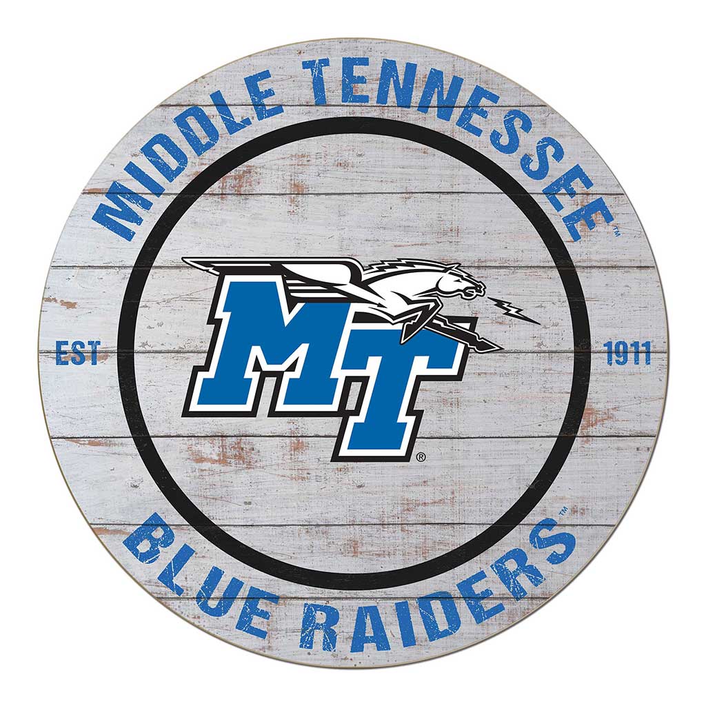 20x20 Weathered Circle Middle Tennessee State Blue Raiders