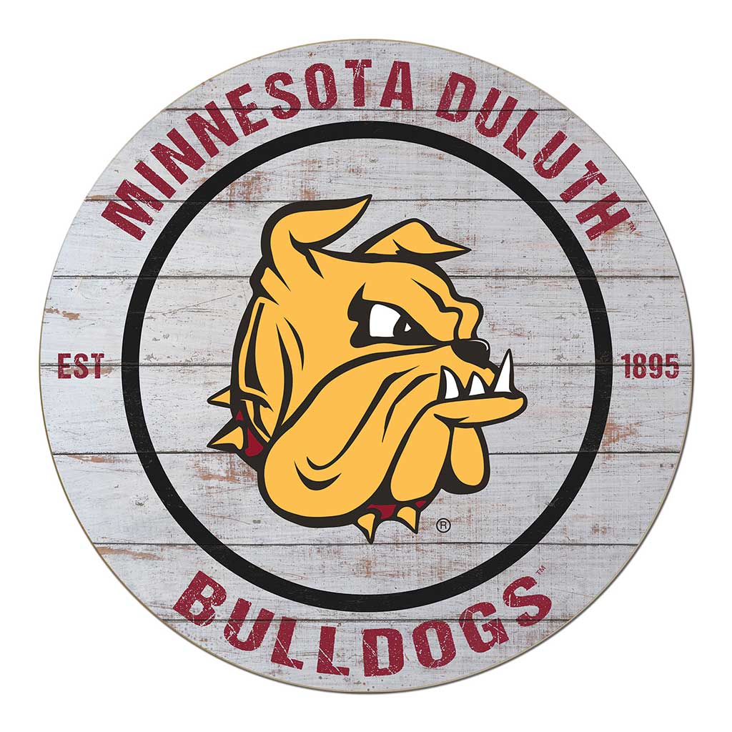 20x20 Weathered Circle Minnesota (Duluth) Bulldogs
