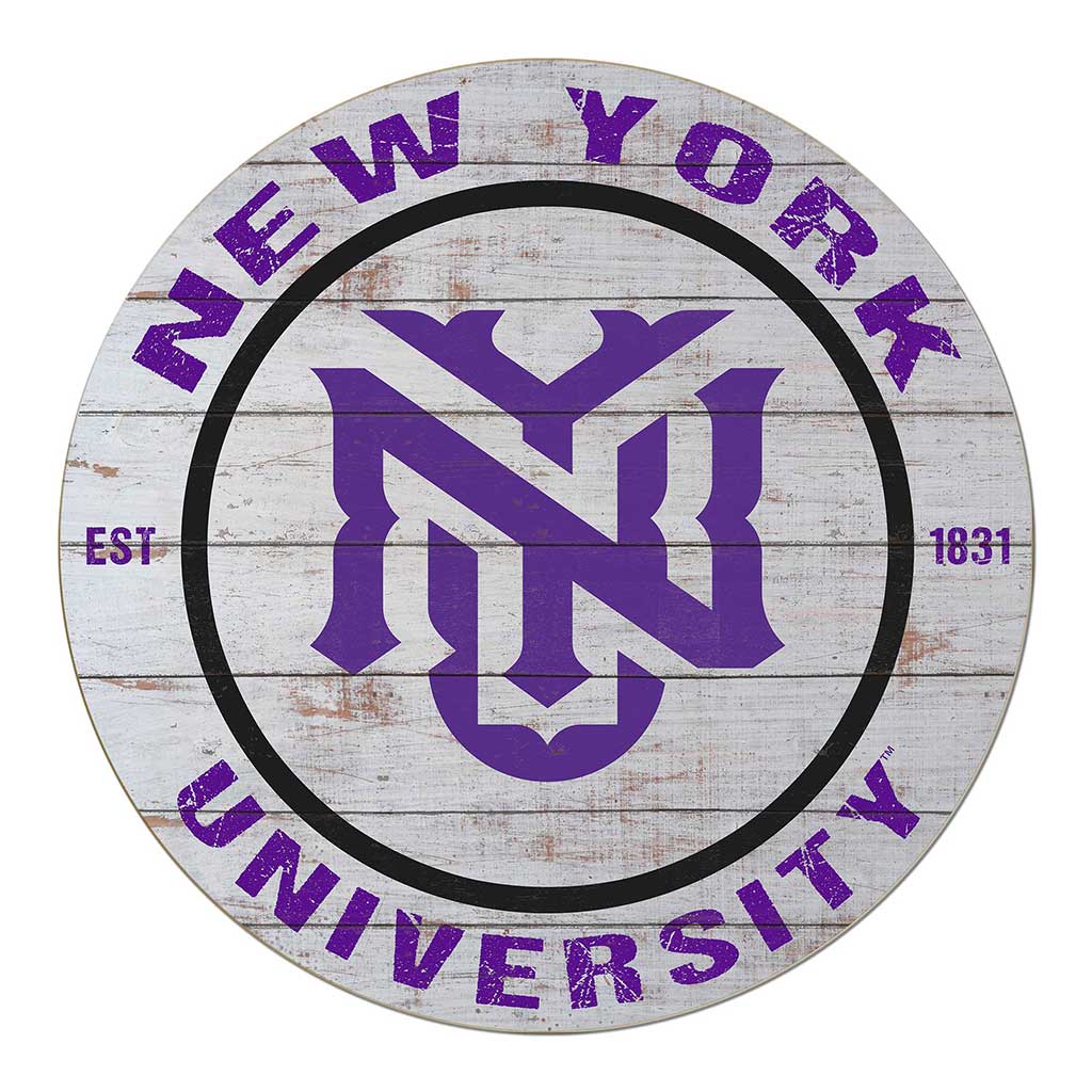 20x20 Weathered Circle New York University Violets