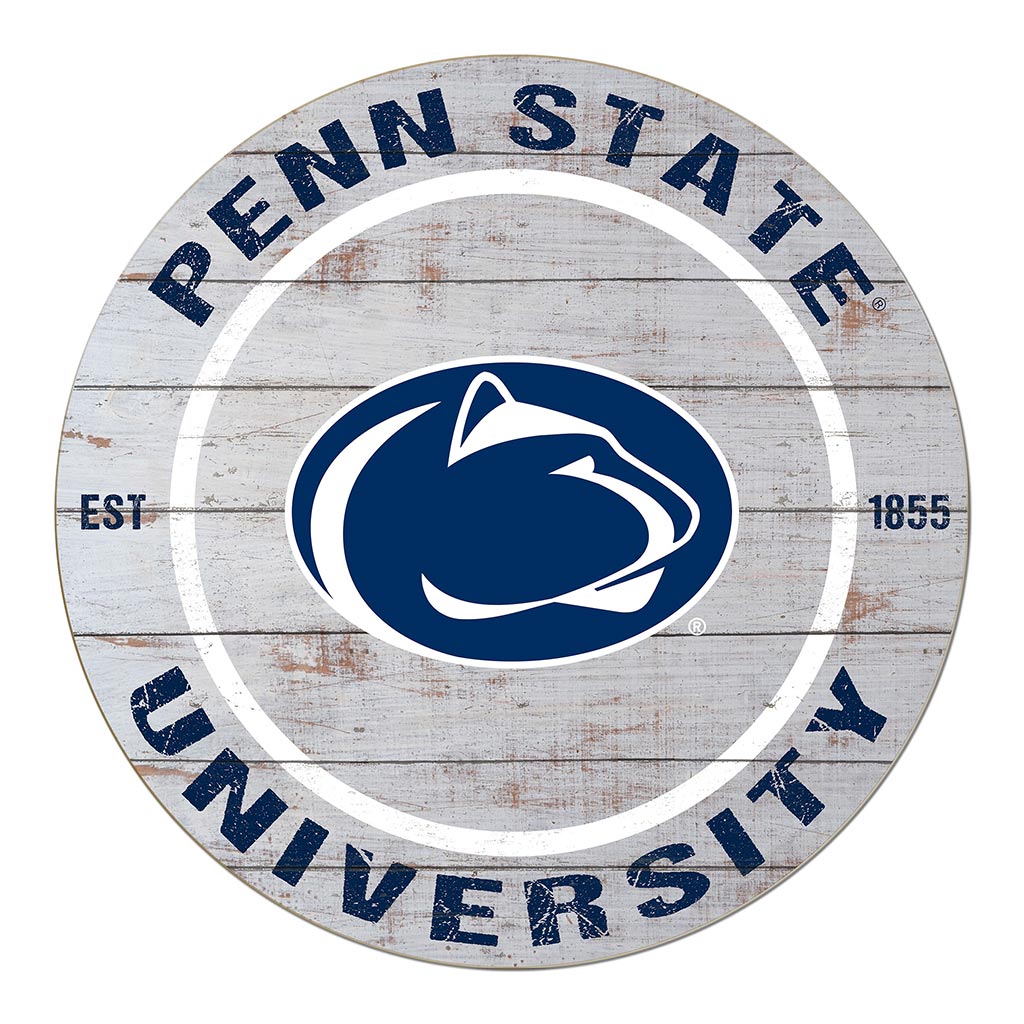 20x20 Weathered Circle Penn State Nittany Lions Verbiage