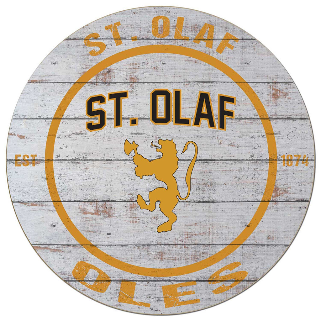 20x20 Weathered Circle Saint Olaf College Oles