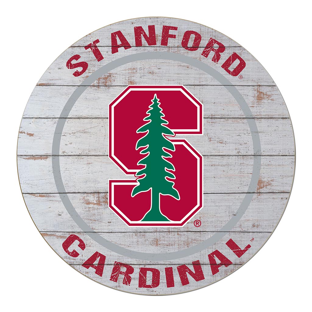 20x20 Weathered Circle Stanford Cardinal color