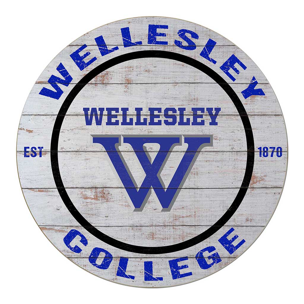 20x20 Weathered Circle Wellesley College Blue