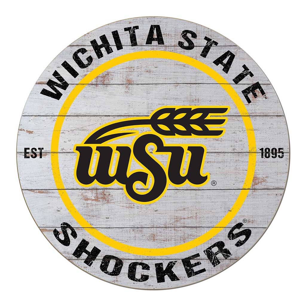 20x20 Weathered Circle Wichita State Shockers