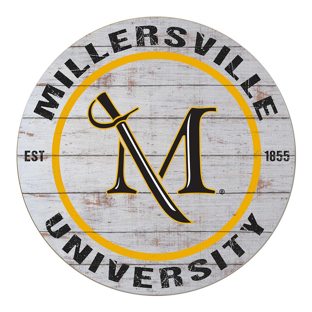 20x20 Weathered Circle Millersville University Marauders
