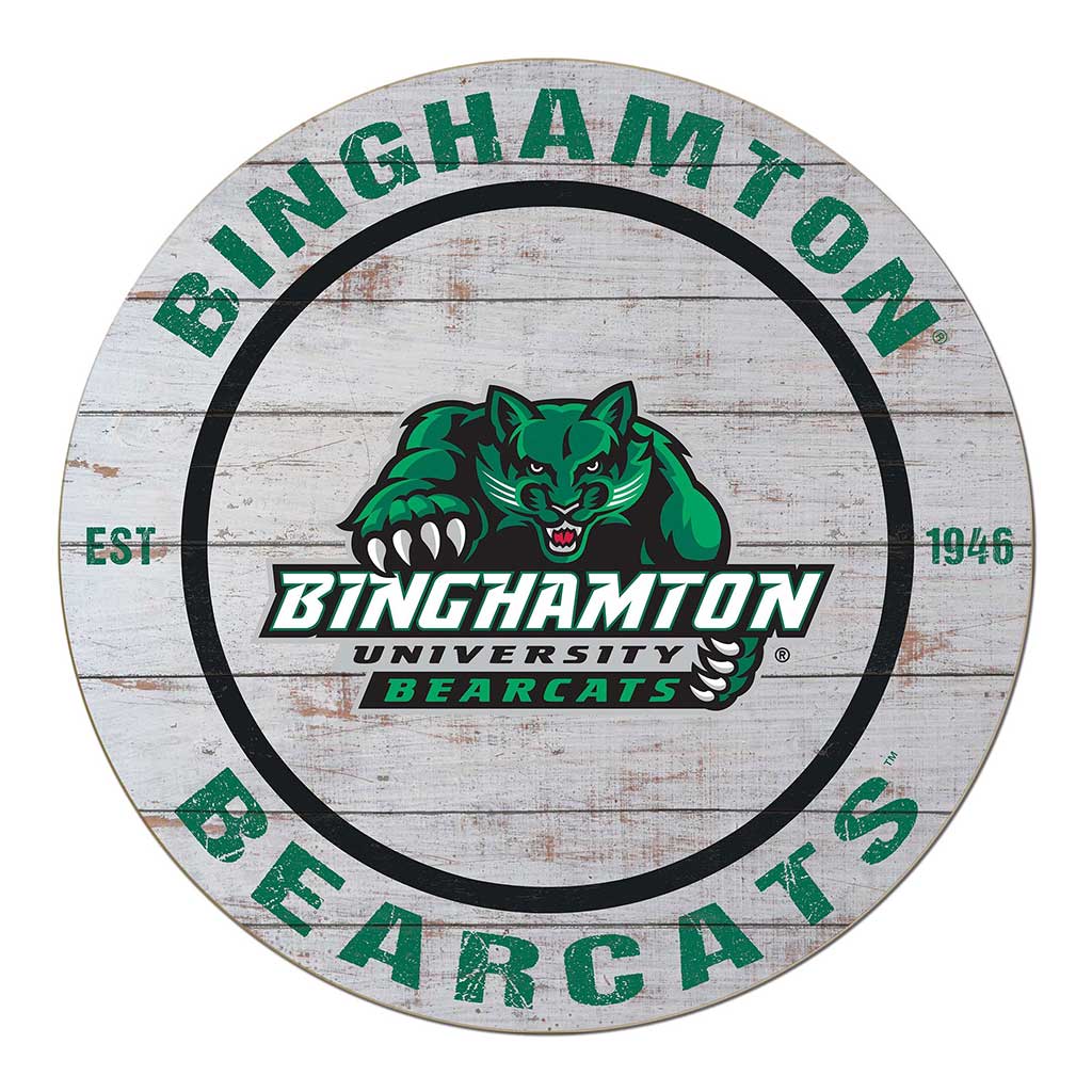 20x20 Weathered Circle Binghamton Bearcats