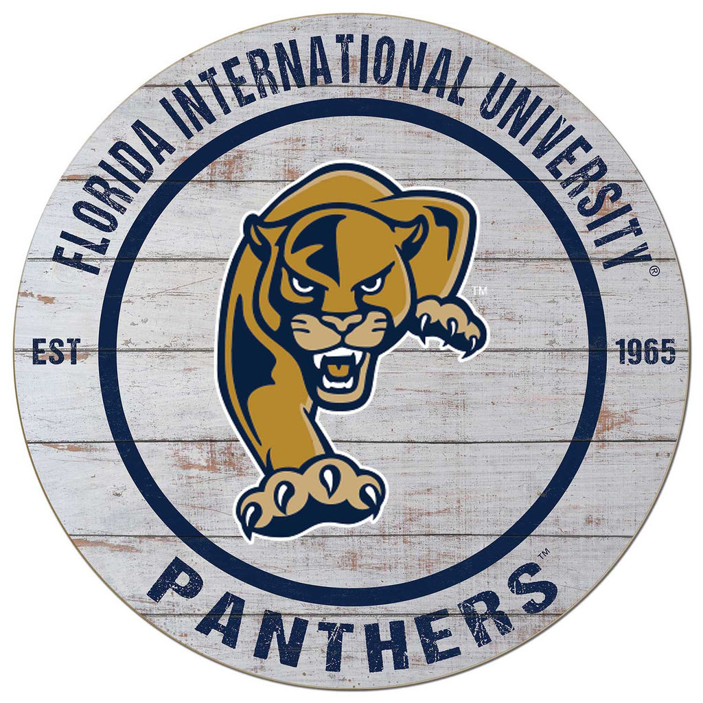 20x20 Weathered Circle Florida International University Golden Panthers