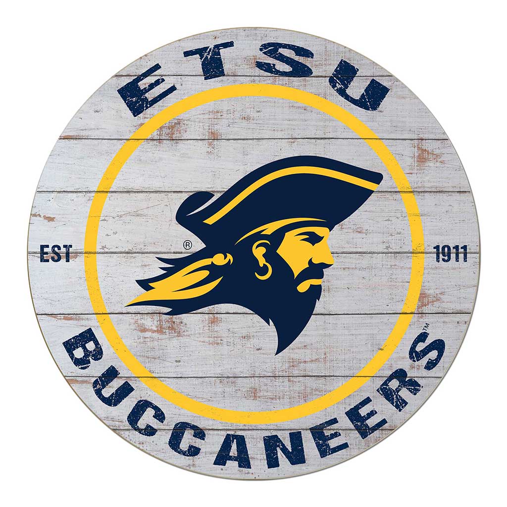 20x20 Weathered Circle East Tennessee State Buccaneers