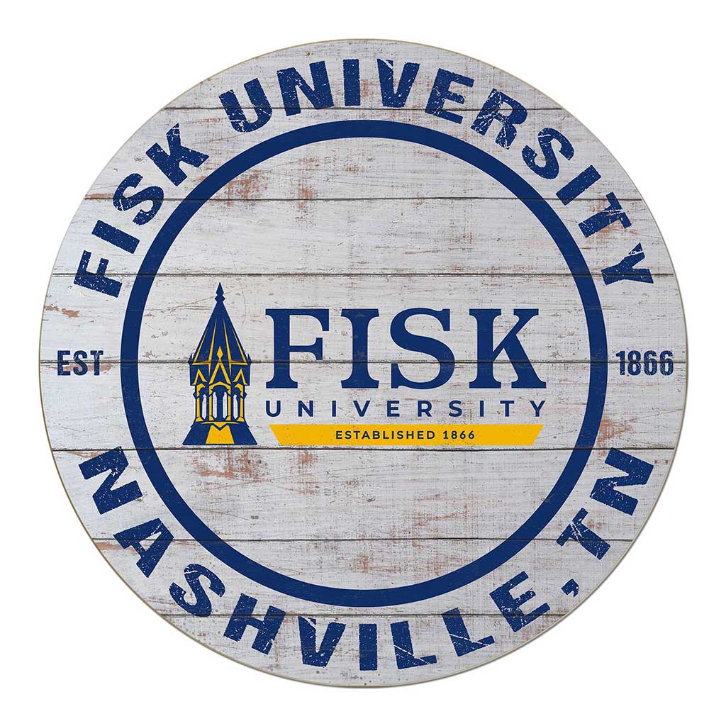 20x20 Weathered Circle Fisk University Bulldog - Alternate Logo