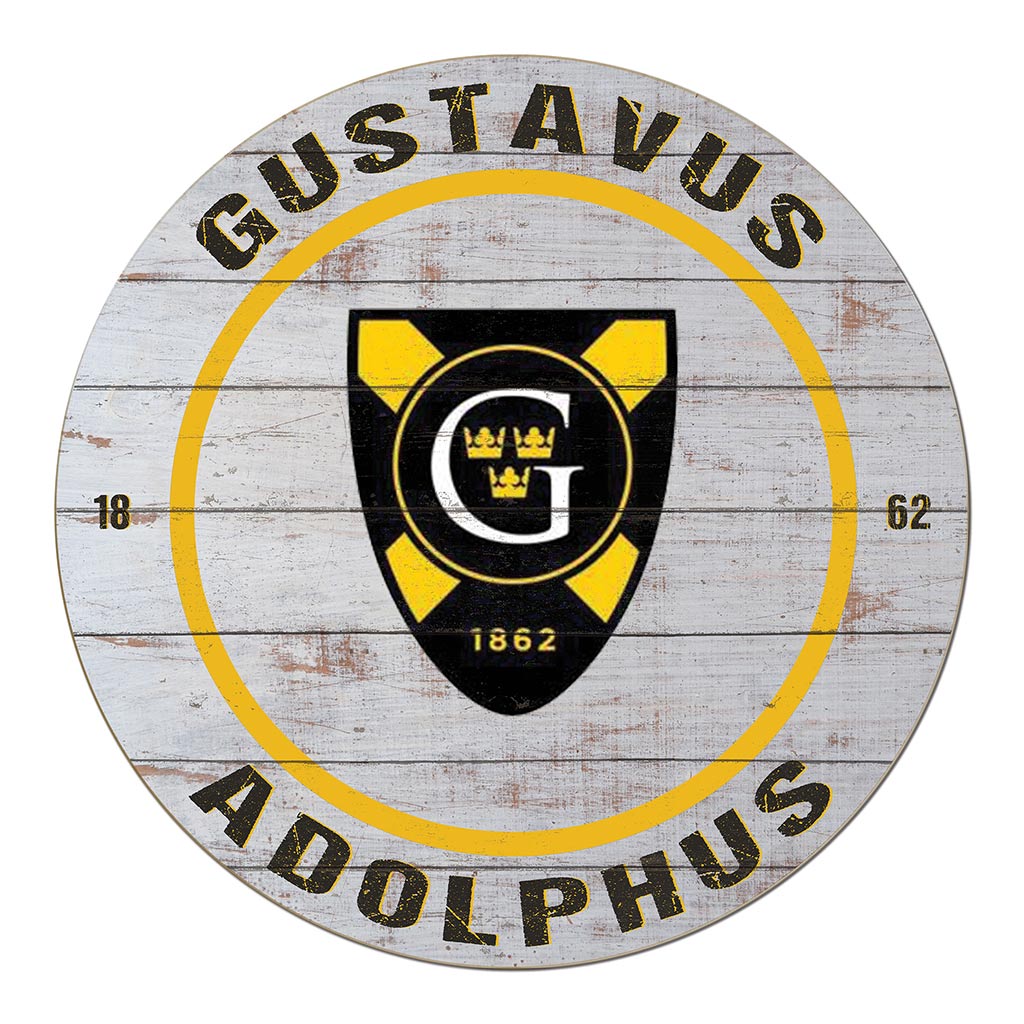 20x20 Weathered Circle Gustavus Adolphus College Golden Gusties