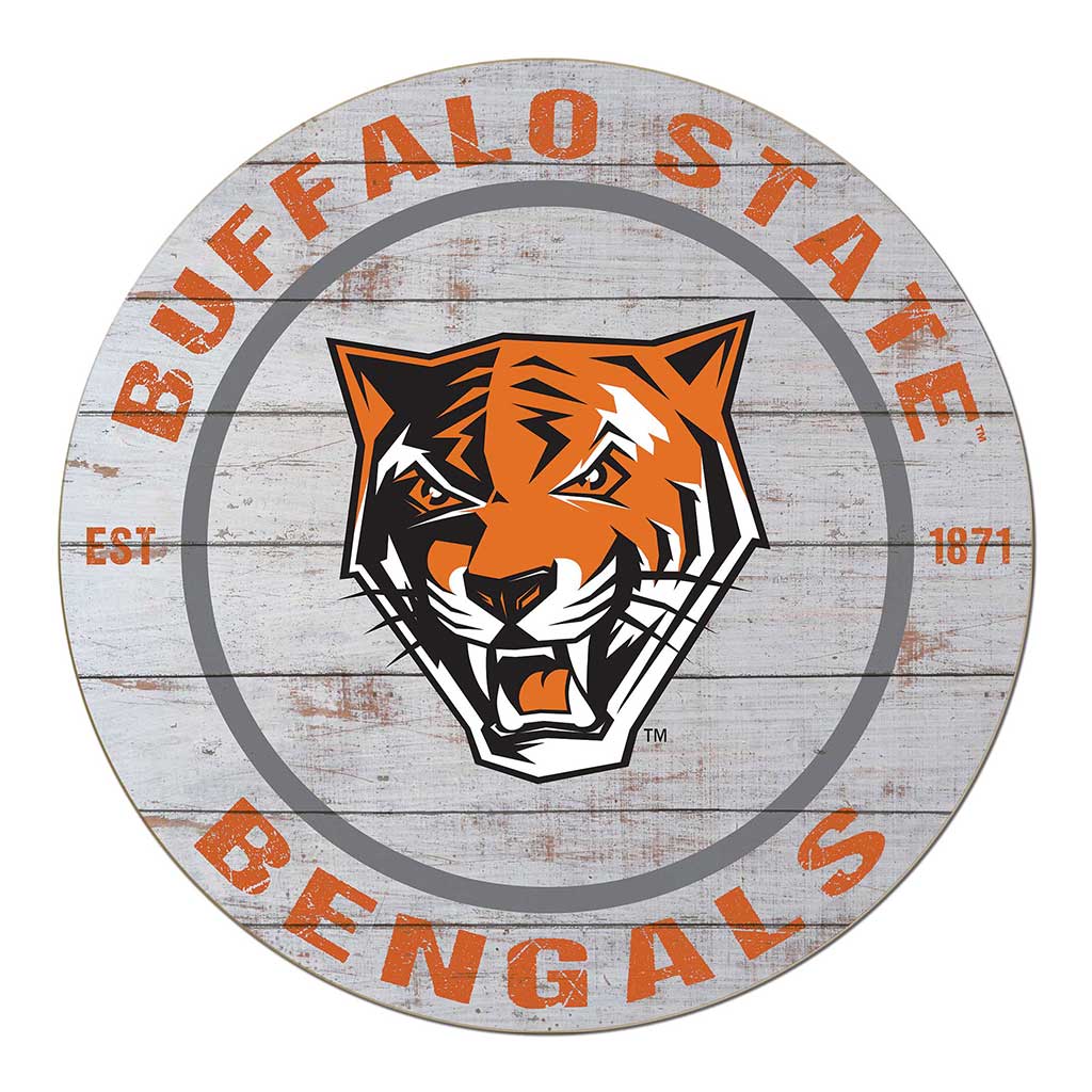 20x20 Weathered Circle Buffalo State College Bengals