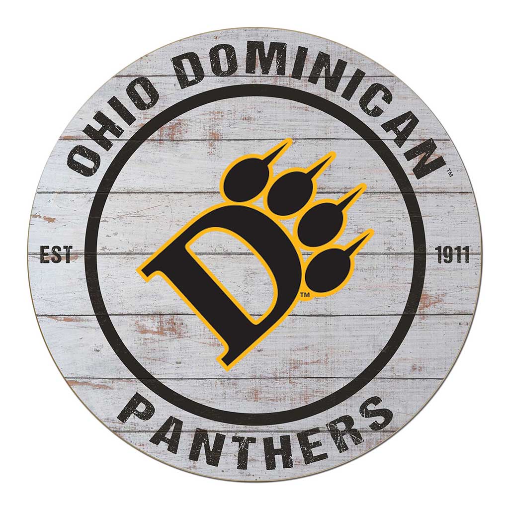 20x20 Weathered Circle Ohio Dominican University Panthers