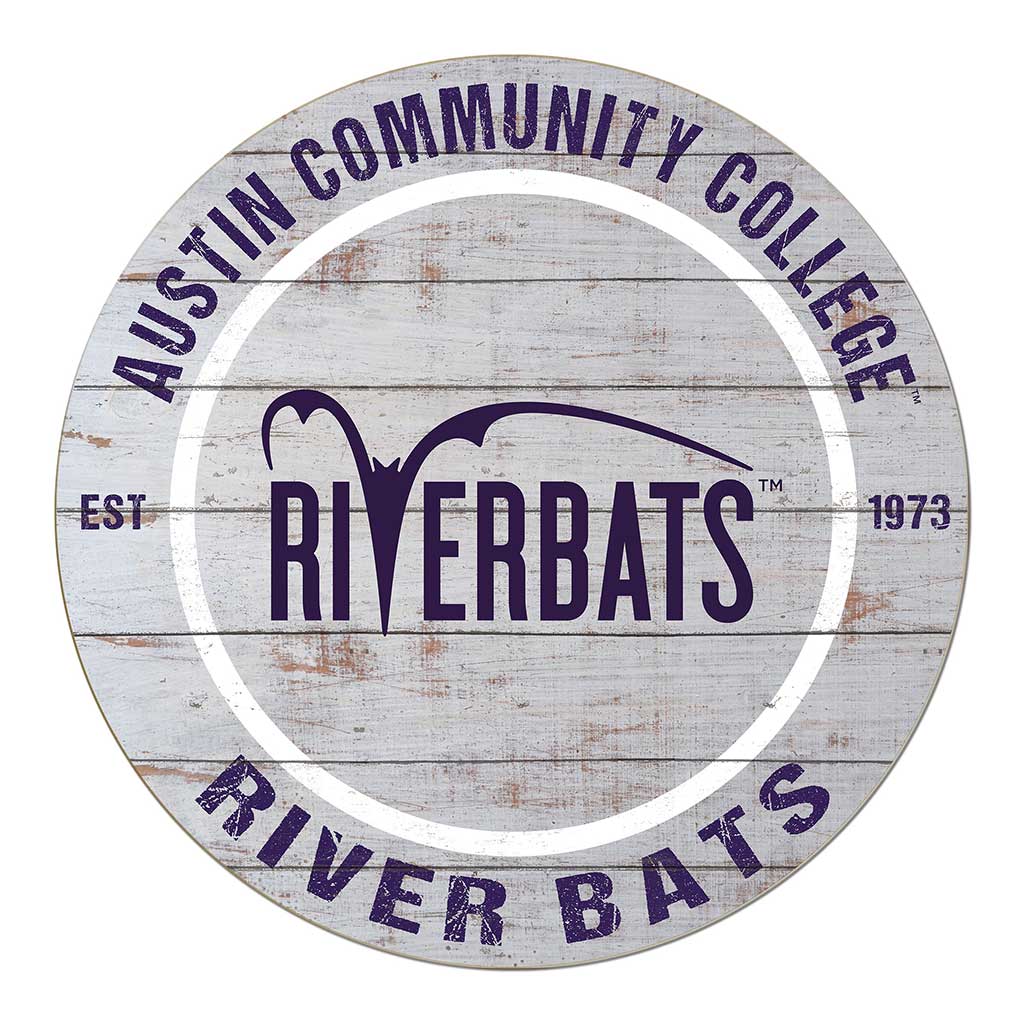 20x20 Weathered Circle Austin Community College Riverbats