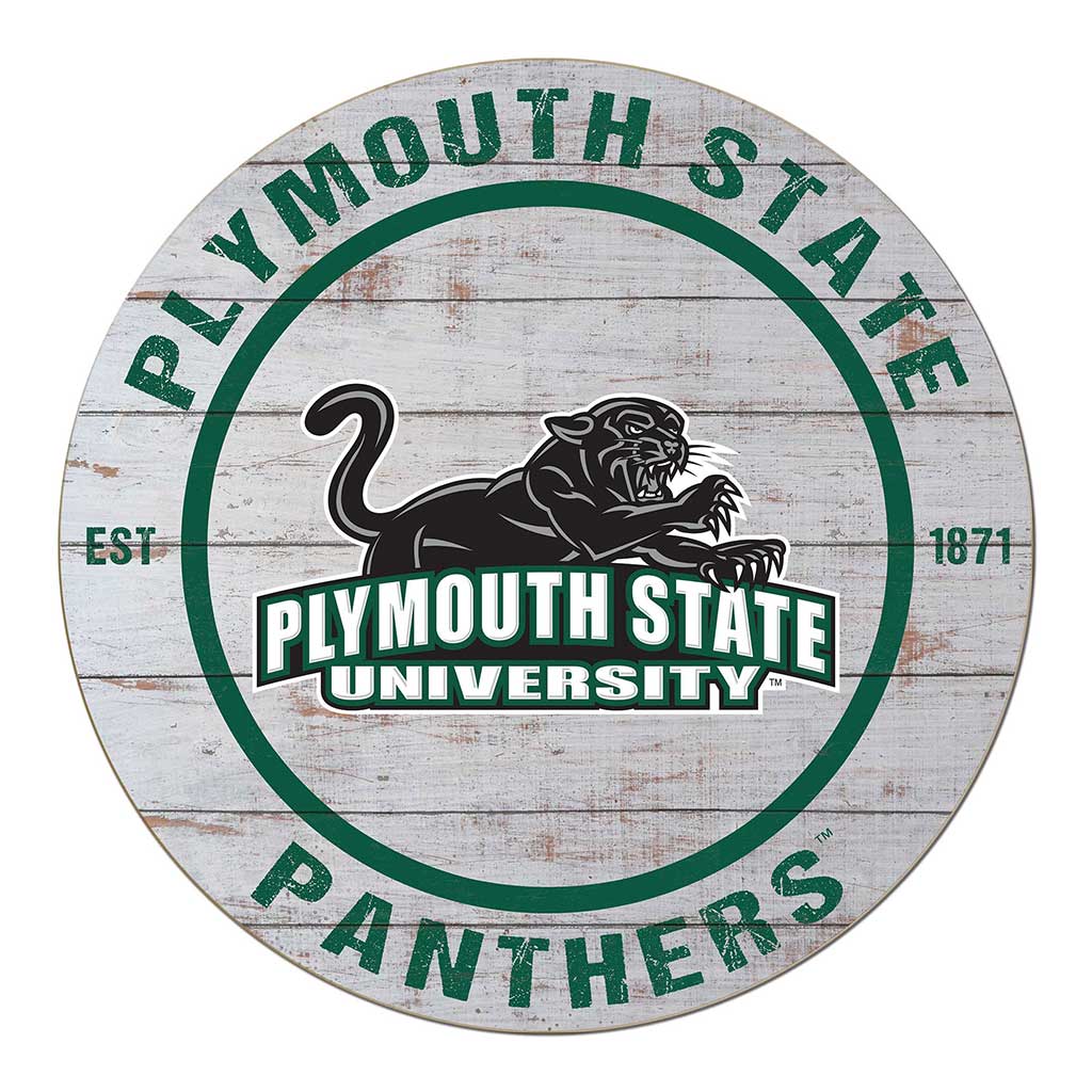 20x20 Weathered Circle Plymouth State University Panthers