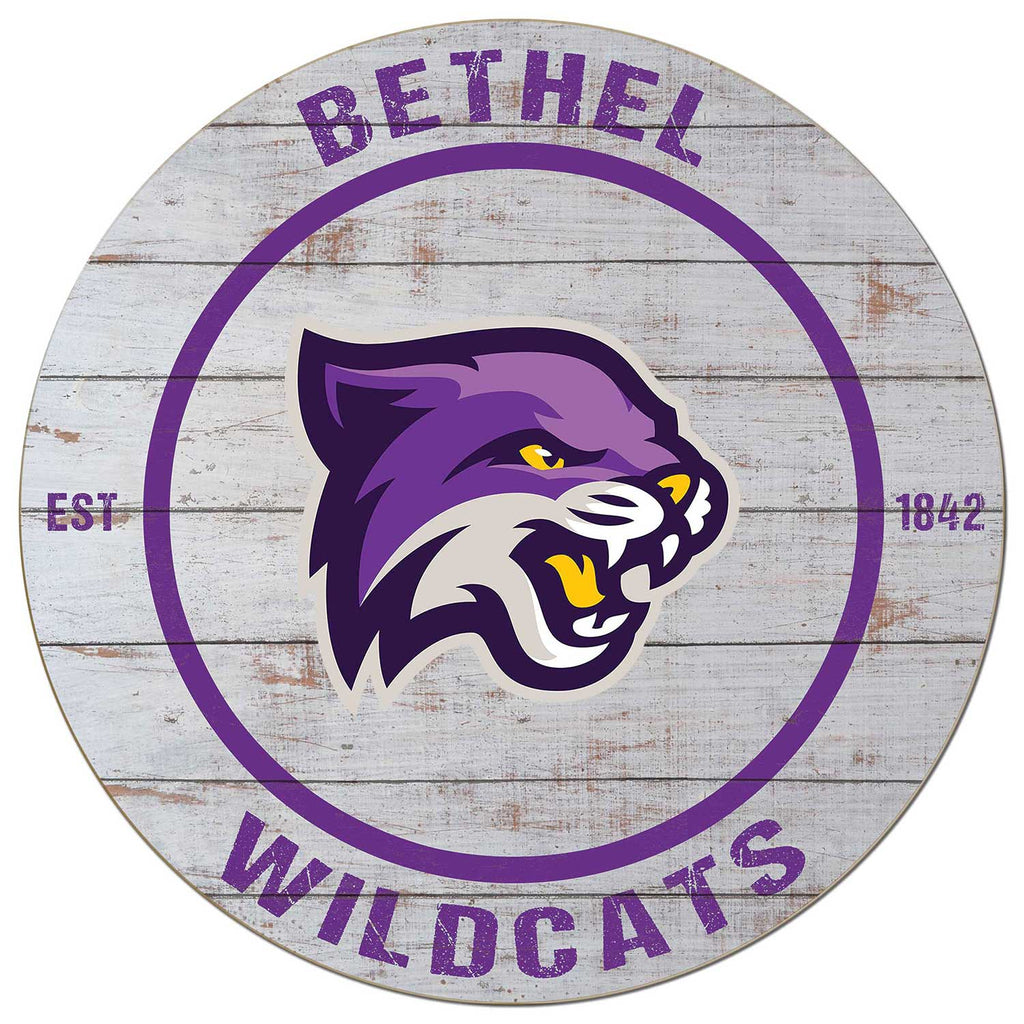 20x20 Weathered Circle Bethel University Wildcats