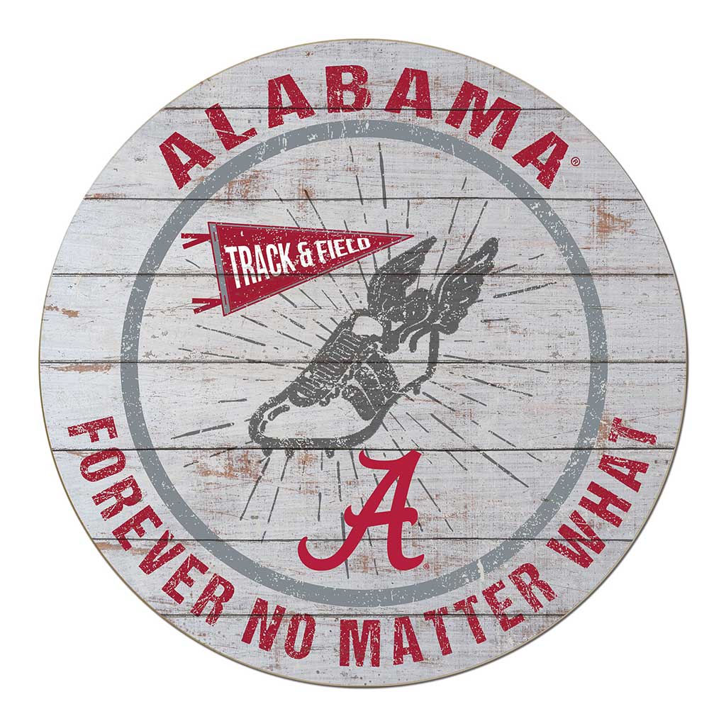 20x20 Throwback Weathered Circle Alabama Crimson Tide Track
