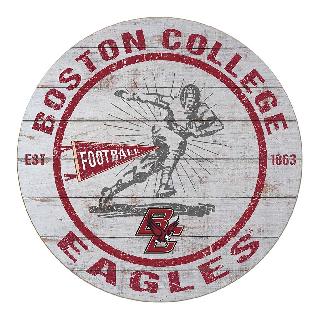 20x20 Throwback Weathered Circle Boston College Eagles