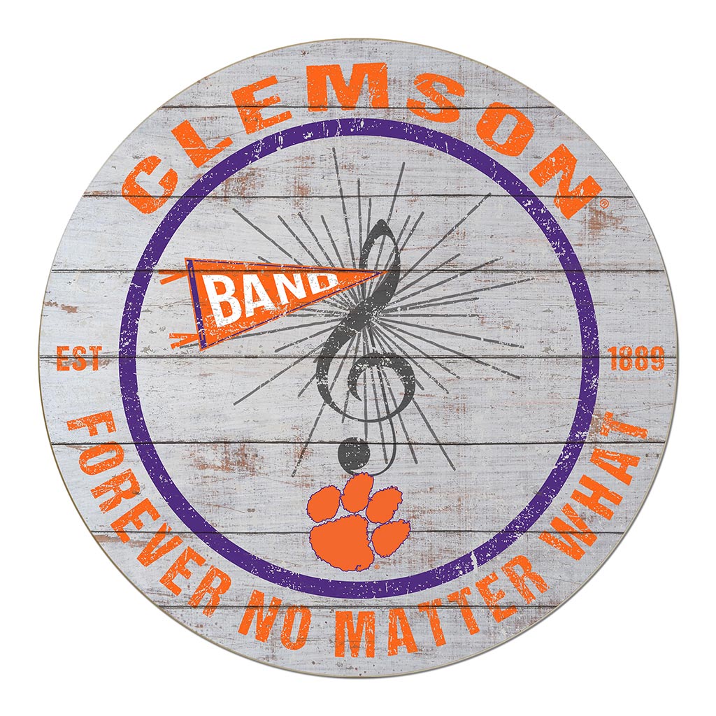 20x20 Throwback Weathered Circle Clemson Tigers Band