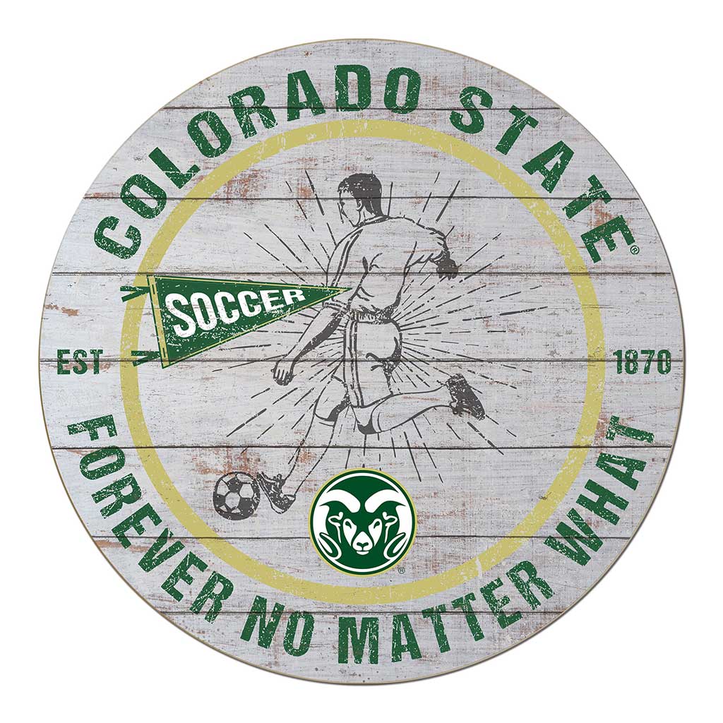 20x20 Throwback Weathered Circle Colorado State-Ft. Collins Rams Soccer