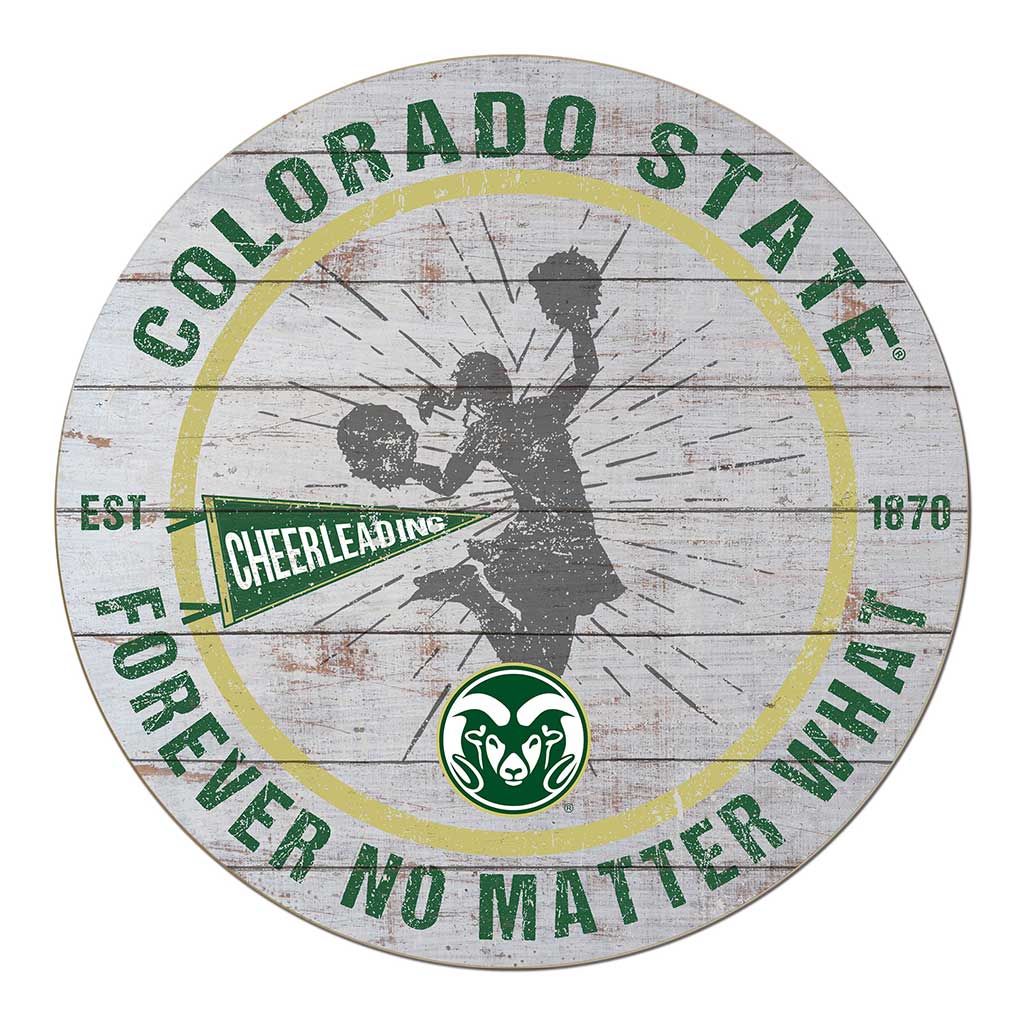 20x20 Throwback Weathered Circle Colorado State-Ft. Collins Rams Track