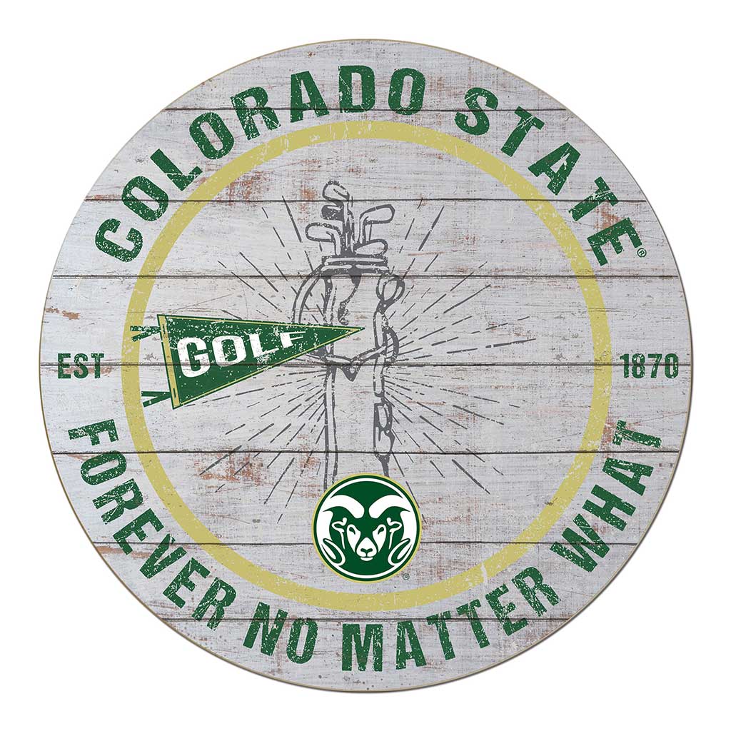20x20 Throwback Weathered Circle Colorado State-Ft. Collins Rams Golf